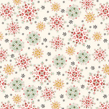 Load image into Gallery viewer, P&amp;B Textiles - Tis the Season - Decorative Snowflakes - 1/2 YARD CUT

