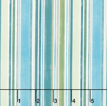 Load image into Gallery viewer, Lumin/White Owl - Paddle Pine - Stripes - Blue/Green - 1/2 YARD CUT
