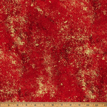 Load image into Gallery viewer, Hoffman - Brilliance - Red w/Metallic Gold - 1/2 YARD CUT

