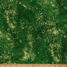 Load image into Gallery viewer, Hoffman - Brilliance - Hunter w/Metallic Gold - 1/2 YARD CUT
