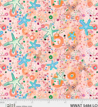 Load image into Gallery viewer, P&amp;B Textiles - Wild Waters - Starfish Allover - 1/2 YARD CUT
