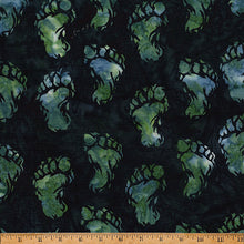 Load image into Gallery viewer, Hoffman - Bali Batik - Bigfoot - Footprint Forest - 1/2 YARD CUT
