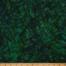 Load image into Gallery viewer, Hoffman - Bali Batik - Mother Earth Leafy Emerald - 1/2 YARD CUT

