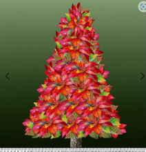 Load image into Gallery viewer, Hoffman - Yuletide Blooms - Poinsettia Tree Panel
