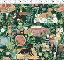 Load image into Gallery viewer, Clothworks - Homebodies - Hidden Dogs in Forest - 1/2 YARD CUT
