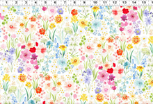 Load image into Gallery viewer, Clothworks - Spring Cheer - Digital Garden - 1/2 YARD CUT
