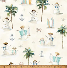 Load image into Gallery viewer, Hoffman - Seas &amp; Greetings - Sand - 1/2 YARD CUT

