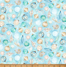 Load image into Gallery viewer, Hoffman - Seas &amp; Greetings - Ocean - 1/2 YARD CUT

