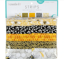 Load image into Gallery viewer, 3 Wishes - Bumble Bees - Strips 2.5"

