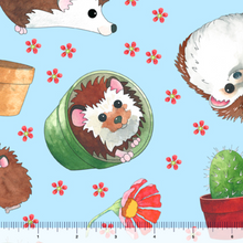 Load image into Gallery viewer, QT Fabrics - Who Let the Hogs Out - Hedgehog Toss - 1/2 YARD CUT
