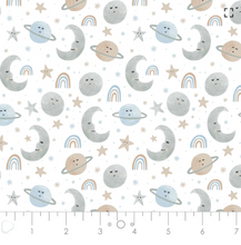 Load image into Gallery viewer, Camelot - Twinkle Twinkle Little Star - Love You to the Moon Blue - 1/2 YARD CUT
