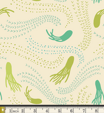 Load image into Gallery viewer, Art Gallery Fabrics - Sirena - Calamar Citron - 1/2 YARD CUT

