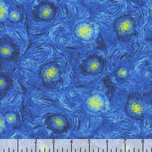 Load image into Gallery viewer, Timeless Treasures - Starry Swirling Texture Sky - 1/2 YARD CUT
