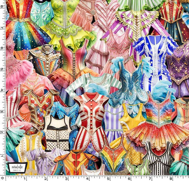 Michael Miller - A Night at the Circus - Circus Costume Collage