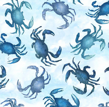 Load image into Gallery viewer, Windham - Ocean Life - Blue Crabs - 108" WIDE BACK - 1/2 YARD CUT
