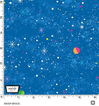 Load image into Gallery viewer, Michael Miller - Lost in Space - Deep Space Blue - 1/2 YARD CUT
