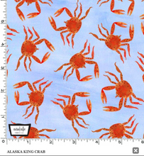 Load image into Gallery viewer, Michael Miller - Alaska the Last Frontier - Alaska King Crab - 1/2 YARD CUT
