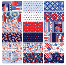 Load image into Gallery viewer, Benartex - Faith, Family, Freedom - 10” Squares
