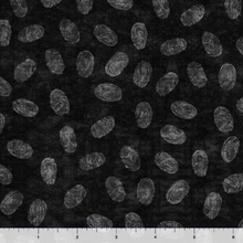 Load image into Gallery viewer, QT Fabrics - True Detective - Fingerprints Black - 1/2 YARD CUT
