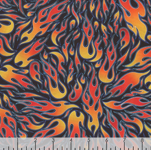 Load image into Gallery viewer, Timeless Treasures - Flames - 1/2 YARD CUT
