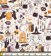 Load image into Gallery viewer, Art Gallery - Ghostly &amp; Haunted - Witching Hour Moon - 1/2 YARD CUT
