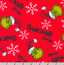 Load image into Gallery viewer, Robert Kaufman - Merry Grinchmas - 1/2 YARD CUT
