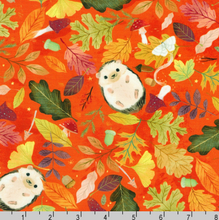 Load image into Gallery viewer, Robert Kaufman - Forest Feast - Hedgehogs Autumn - 1/2 YARD CUT
