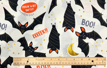 Load image into Gallery viewer, Alexander Henry - Boo! Eek! Bats! - 1/2 YARD CUT

