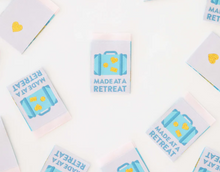 Load image into Gallery viewer, Made at a Retreat Sew-In Labels by Sarah Hearts

