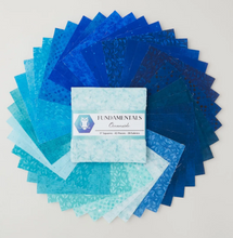 Load image into Gallery viewer, White Owl Batiks - Oceanside - 5” Squares
