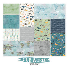 Load image into Gallery viewer, Clothworks Fabrics - Our World - FQ Bundle
