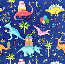 Load image into Gallery viewer, Fabric Traditions - Dino Birthday Party - 1/2 YARD CUT
