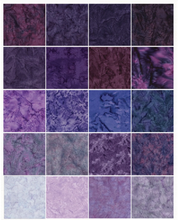Load image into Gallery viewer, Island Batiks - Playful Purples - 10” Squares
