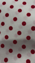 Load and play video in Gallery viewer, RJR - Holiday Twinkle 2 - Spot On Radiant Cherry Metallic - 1/2 YARD CUT

