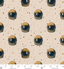 Load image into Gallery viewer, RJR - Beyond the Horizon - Reflections of Space - Honey Mustard - 1/2 YARD CUT
