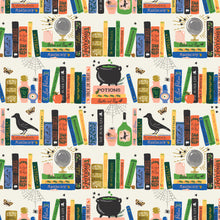 Load image into Gallery viewer, Rifle Paper Co - Halloween Spellbound Cream Metallic - 1/2 YARD CUT
