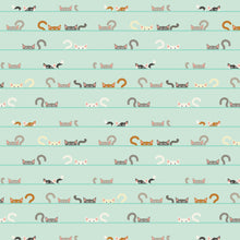 Load image into Gallery viewer, Cotton + Steel - Kitty Kats - Kurious Kats Pitter Pat - 1/2 YARD CUT
