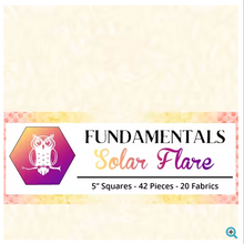 Load image into Gallery viewer, White Owl Batiks - Solar Flare - 5” Squares
