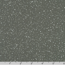 Load image into Gallery viewer, Robert Kaufman - Holiday Charms - Dots Graphite Metallic - 1/2 YARD CUT
