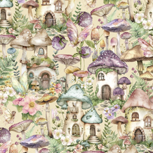 Load image into Gallery viewer, Lumin/White Owl - Fairy Boutique - Pixie Town - Cream - 1/2 YARD CUT
