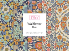Load image into Gallery viewer, Tilda Fabrics - Wallflower Blues - Fat Quarter Bundle
