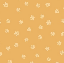 Load image into Gallery viewer, Clothworks - Snarky Cats - Dark Gold Paws - 1/2 YARD CUT
