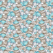Load image into Gallery viewer, Clothworks - Sandy Toes Packed Shells Taupe - 1/2 YARD CUT
