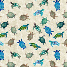Load image into Gallery viewer, End of Bolt - Coral Reef - Turtles Khaki - 20"
