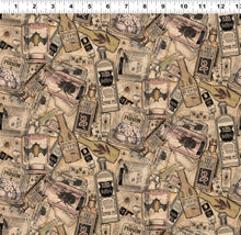 Load image into Gallery viewer, Clothworks - Gothic Halloween - Potions - 1/2 YARD CUT
