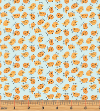 Load image into Gallery viewer, Contempo - On the Farm - Farm Chicks Turquoise - 1/2 YARD CUT

