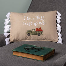 Load image into Gallery viewer, I Love Fall Most of All Pillow
