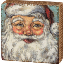 Load image into Gallery viewer, Santa Block Sign
