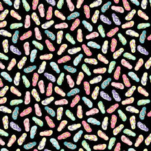 Load image into Gallery viewer, Kanvas - Fun in the Sun - Flip Flop Fun Black - 1/2 YARD CUT
