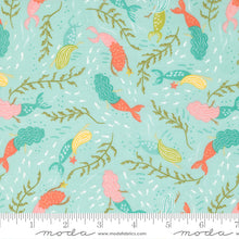 Load image into Gallery viewer, Moda Fabrics - The Sea and Me - Mermaid Dance Seafoam - 1/2 YARD CUT
